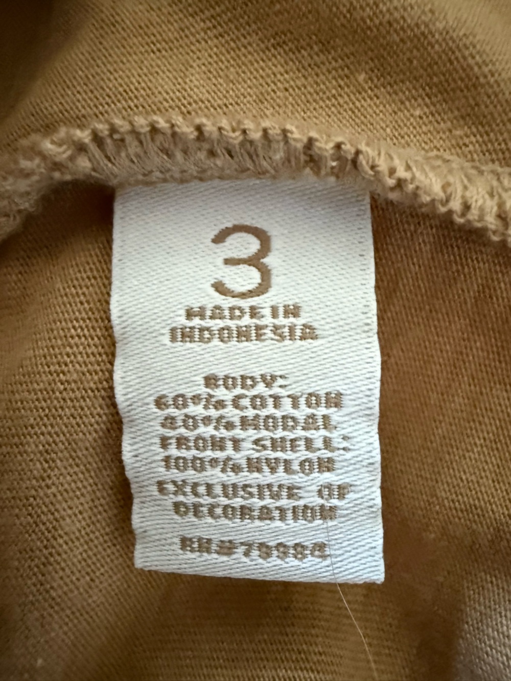 Chico's Tan Tank with Cream Floral Embroidery - Picture 5 of 6